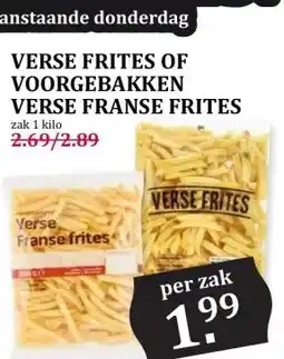 Boon`s Markt VERSE FRITES OF VOORGEBAKKEN VERSE FRANSE FRITES aanbieding