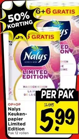 Vomar Voordeelmarkt OP=OP Nalys Keuken- papier Limited Edition aanbieding