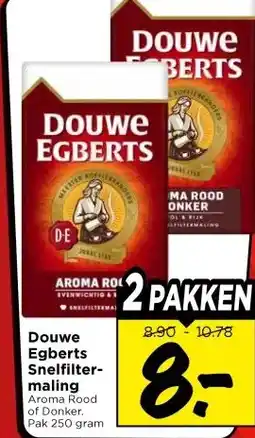 Vomar Voordeelmarkt Douwe Egberts Snelfilter- maling aanbieding