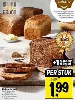 Vomar Voordeelmarkt Robberbrood Heel. aanbieding