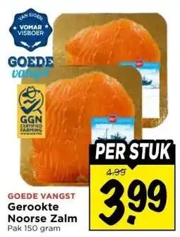 Vomar Voordeelmarkt GOEDE VANGST Gerookte Noorse Zalm aanbieding