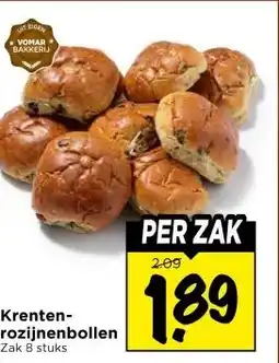 Vomar Voordeelmarkt Krenten- rozijnenbollen aanbieding
