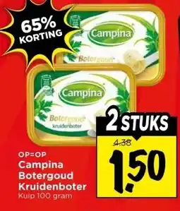 Vomar Voordeelmarkt Campina Botergoud Kruidenboter aanbieding