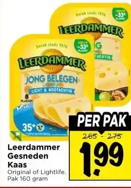 Vomar Voordeelmarkt Leerdammer Gesneden Kaas aanbieding