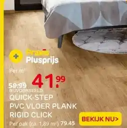 Praxis PVC VLOER PLANK RIGID CLICK aanbieding