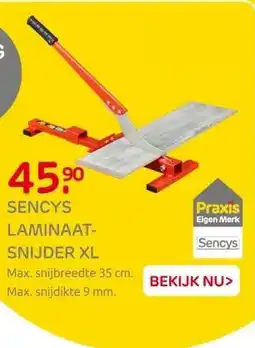 Praxis Sencys laminaatsnijder XL aanbieding