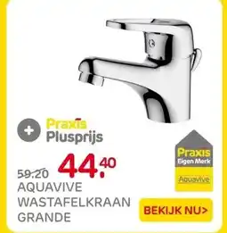 Praxis Aquavive Wastafelmengkraan Grande - Lage aanbieding