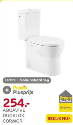 Praxis AquaVive duoblok toilet Cormor I aanbieding