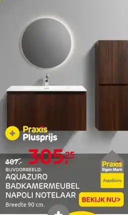 Praxis Aquazuro Wastafelonderkast Napoli 90cm - aanbieding