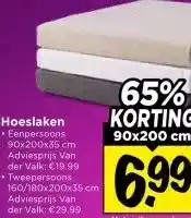 Vomar Voordeelmarkt Hoeslaken aanbieding