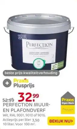 Praxis Perfection Muur & Plafond Muurverf - Mat aanbieding