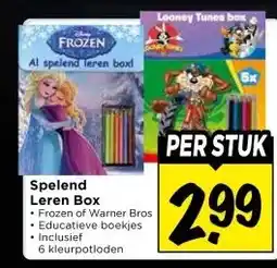 Vomar Voordeelmarkt Spelend Leren Box aanbieding