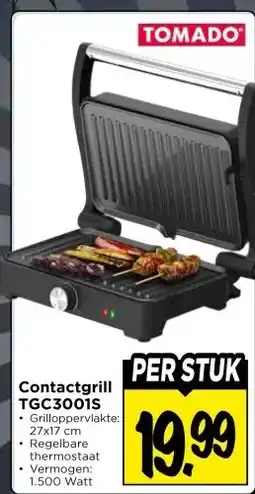 Vomar Voordeelmarkt Contactgrill TGC3001S aanbieding