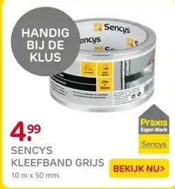 Praxis Sencys Aluminium tape - 10m x 50mm aanbieding
