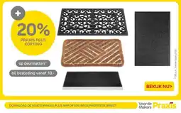 Praxis op deurmatten aanbieding