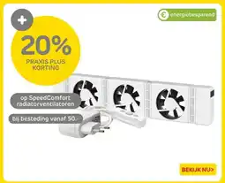 Praxis op Speed Comfort radiatorventilatoren aanbieding