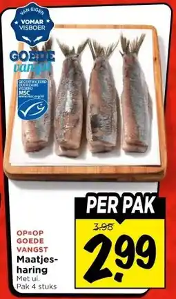 Vomar Voordeelmarkt GOEDE VANGST Maatjes- haring aanbieding