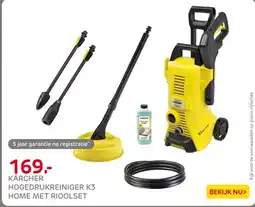 Praxis Kärcher Hogedrukreiniger K 3 Home & Pipe aanbieding