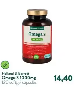 Holland & Barrett Omega-3 1000mg aanbieding
