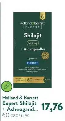 Holland & Barrett Expert Shilajit + Ashwagandha 500mg Liposomaal aanbieding
