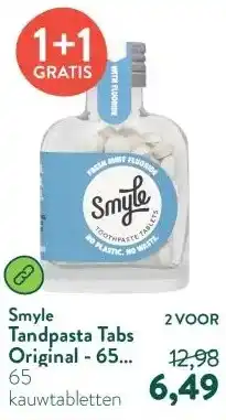 Holland & Barrett Tandpasta Tabs Original - 65 tabletten aanbieding