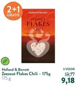 Holland & Barrett Zeezout Flakes Chili – 175g aanbieding