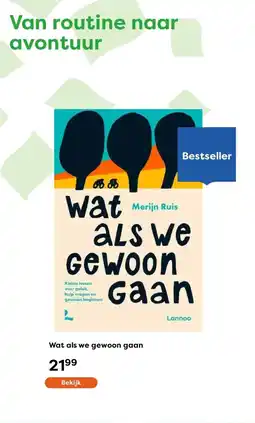 The Read Shop Wat als we gewoon gaan aanbieding