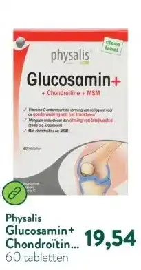 Holland & Barrett Glucosamin+ Chondroïtine + MSM aanbieding
