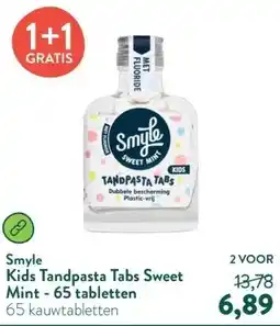 Holland & Barrett Kids Tandpasta Tabs Sweet Mint - 65 tabletten aanbieding