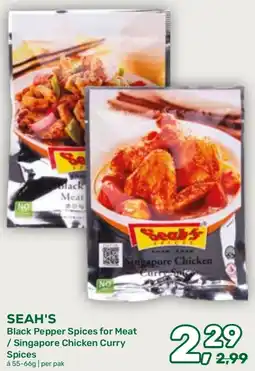 Amazing Oriëntal Seah's Black Pepper Spices for Meat aanbieding