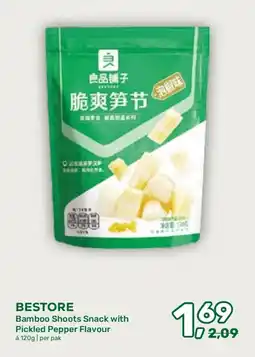 Amazing Oriëntal Bestore Bamboo Shoots Snack with Pickled Pepper Flavour aanbieding