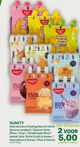 Amazing Oriëntal Suniy Nata De Coco Pudding Drink aanbieding