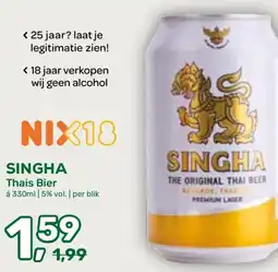Amazing Oriëntal Singha Thais Bier aanbieding