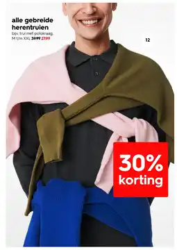 HEMA alle gebreide herentruien aanbieding