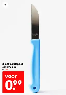 HEMA 2-pak aardappel schilmesjes aanbieding