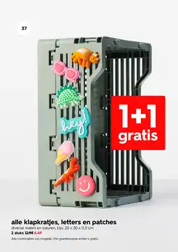 HEMA Alle klapkratjes letters en patches aanbieding