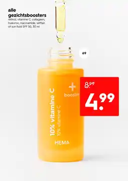 HEMA Alle gezichtsboosters aanbieding