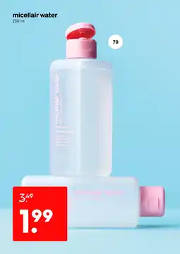 HEMA Micellair water aanbieding