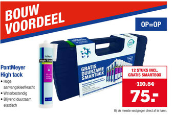 Pontmeyer High tack aanbieding