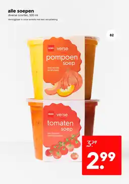 HEMA Alle soepen aanbieding