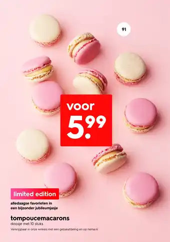 HEMA Tompoucemacarons aanbieding