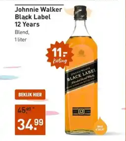 Gall & Gall Johnnie walker black label 12 years aanbieding