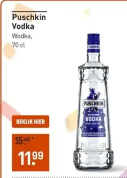 Gall & Gall Puschkin vodka aanbieding
