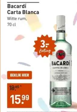 Gall & Gall Bacardí carta blanca aanbieding