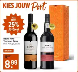 Gall & Gall Dow's fine tawny of ruby aanbieding