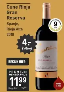 Gall & Gall Cune rioja gran reserva aanbieding