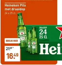 Gall & Gall Heineken pils met draaidop aanbieding