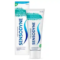 Trekpleister Sensodyne Deep Clean Gel Tandpasta voor Gevoelige Tanden aanbieding