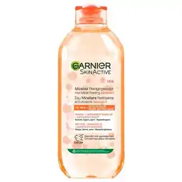 Trekpleister Garnier SkinActive Alles-in-1 Micellair Reinigingswater met Milde Peeling aanbieding