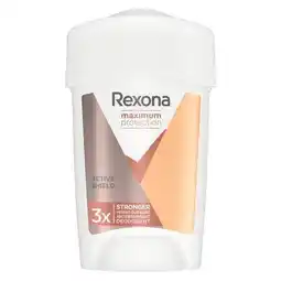 Trekpleister Rexona Women Maximum Protection Active Shield Anti-Transpirant Cream Deodorant Stick aanbieding